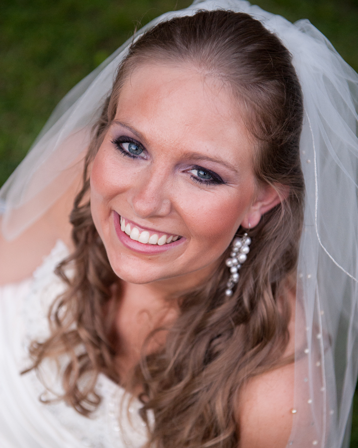 Bridal portrait close up