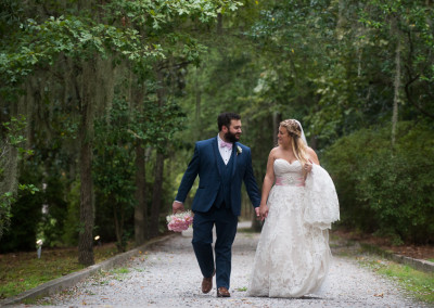 Walking couple at Adam's Pond