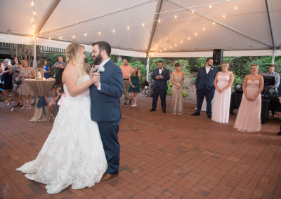 First dance under rental tent