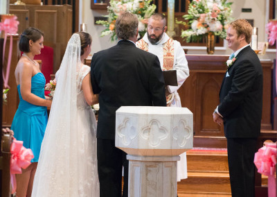 Church wedding ceremony in Columbia SC