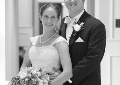 Wedding portrait window light