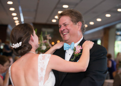 Bride and dad dance at stone river