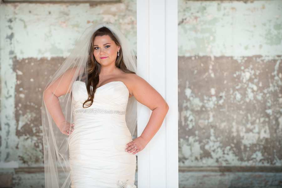 Bridal portrait at 701 Whaley