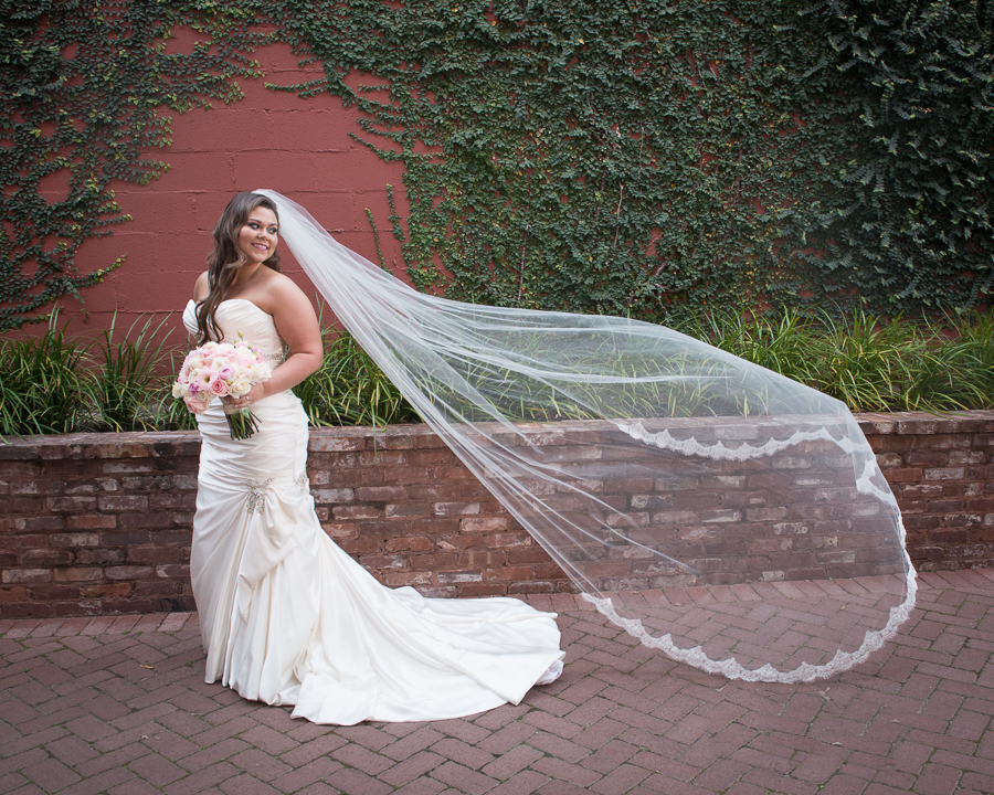 Bridal portrait at 701 Whaley