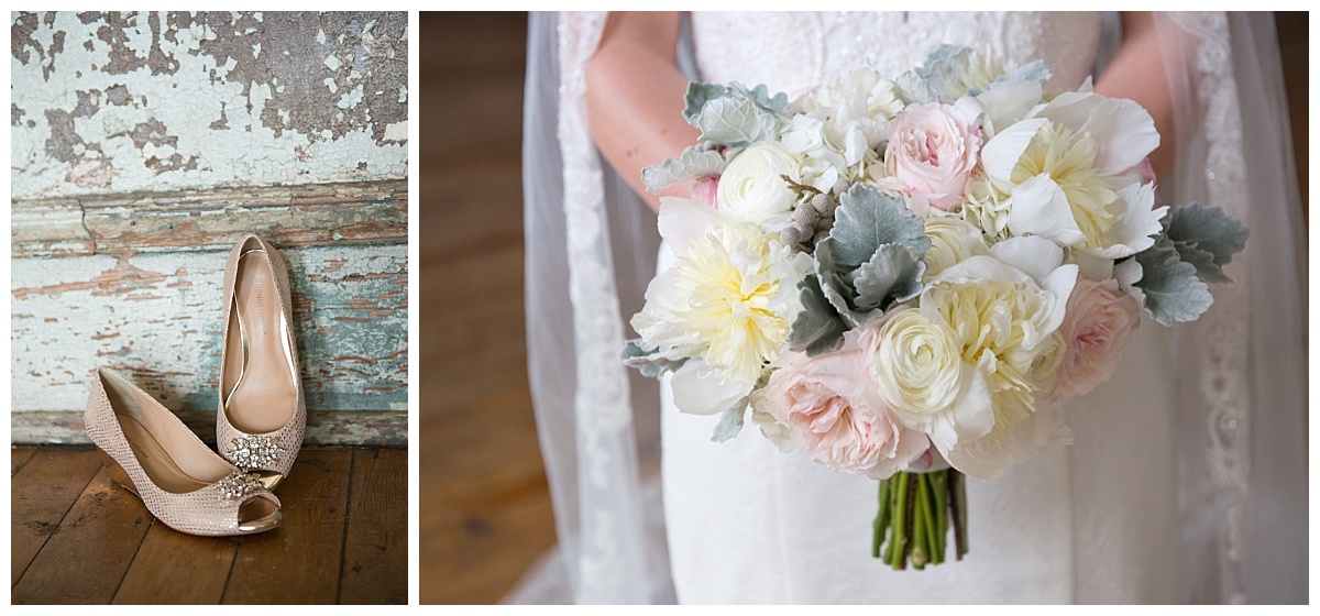 pastel bouquet with lambs ear