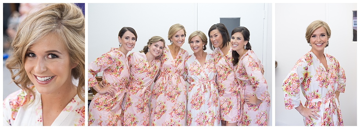 Bridesmaid floral robes