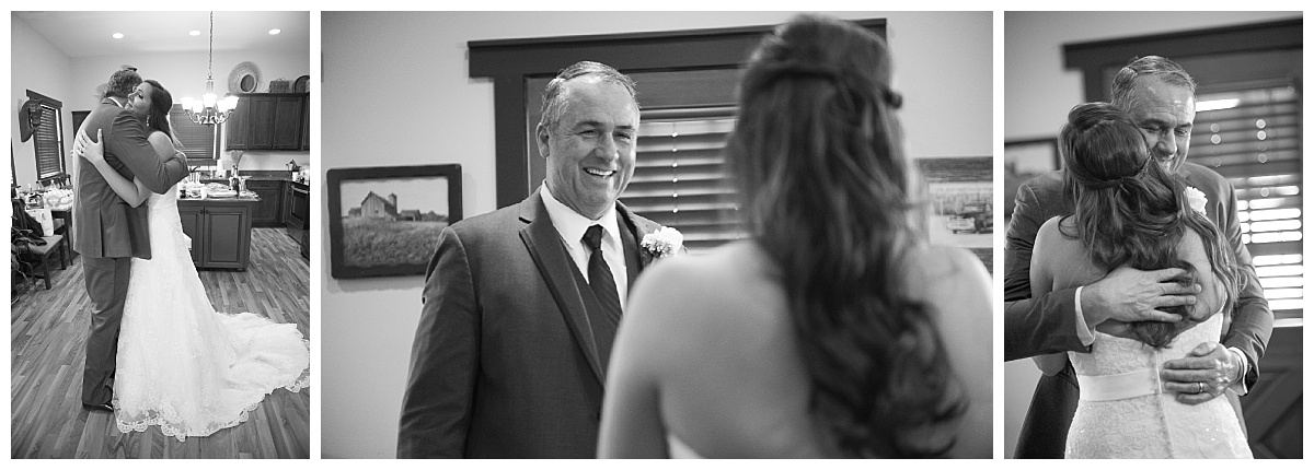 Bride First look with dad