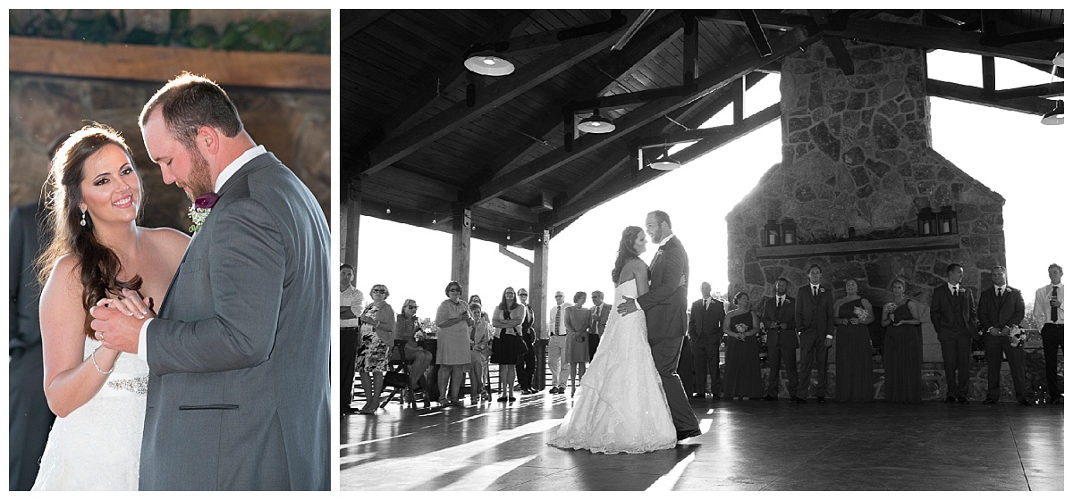 first dance in outdoor venue