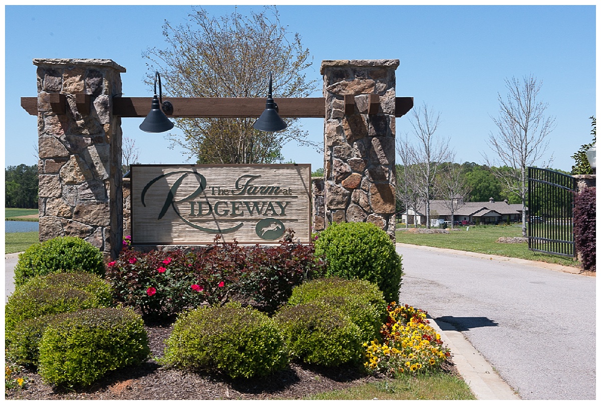 Farm at Ridgeway sign