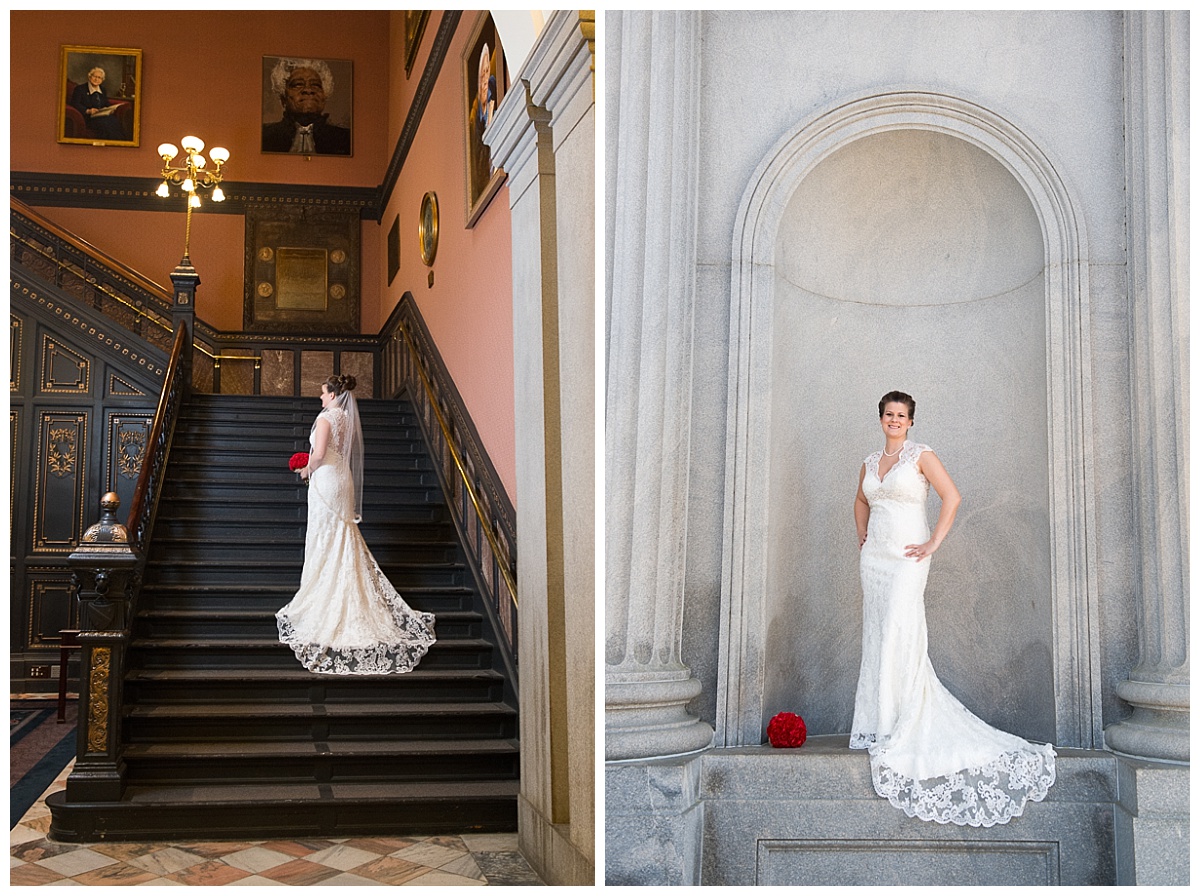 Bride at the SC State House bridal