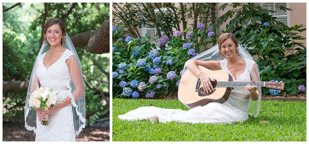 USC horseshoe bridal with guitar