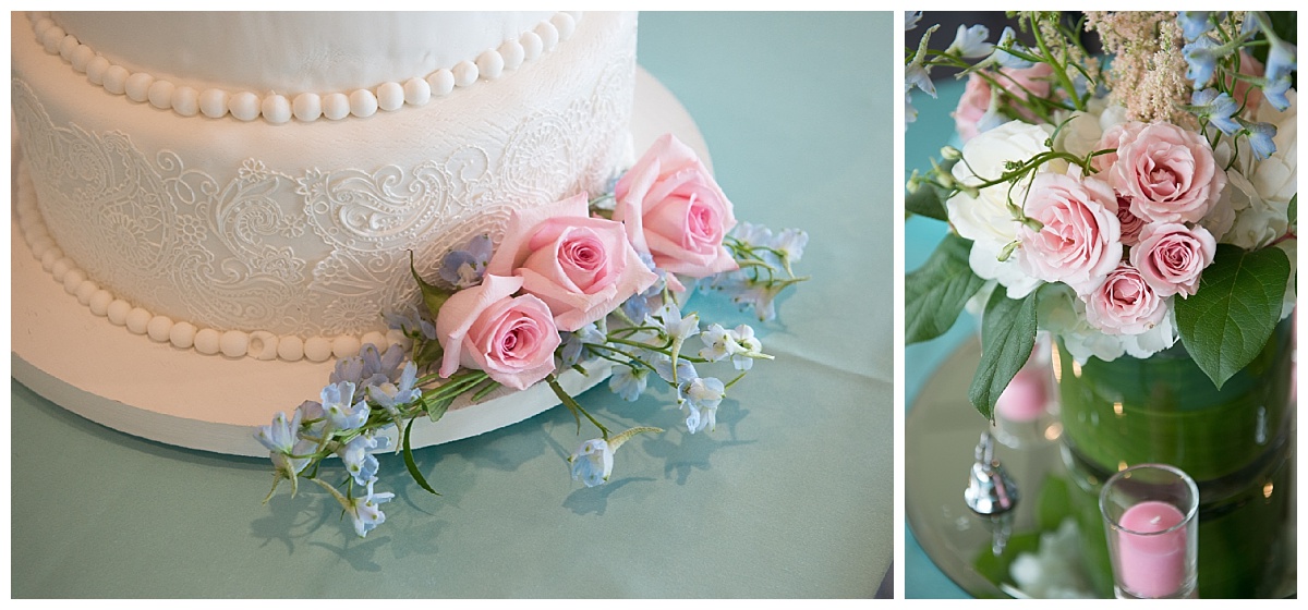Tiffany blue and pink wedding theme