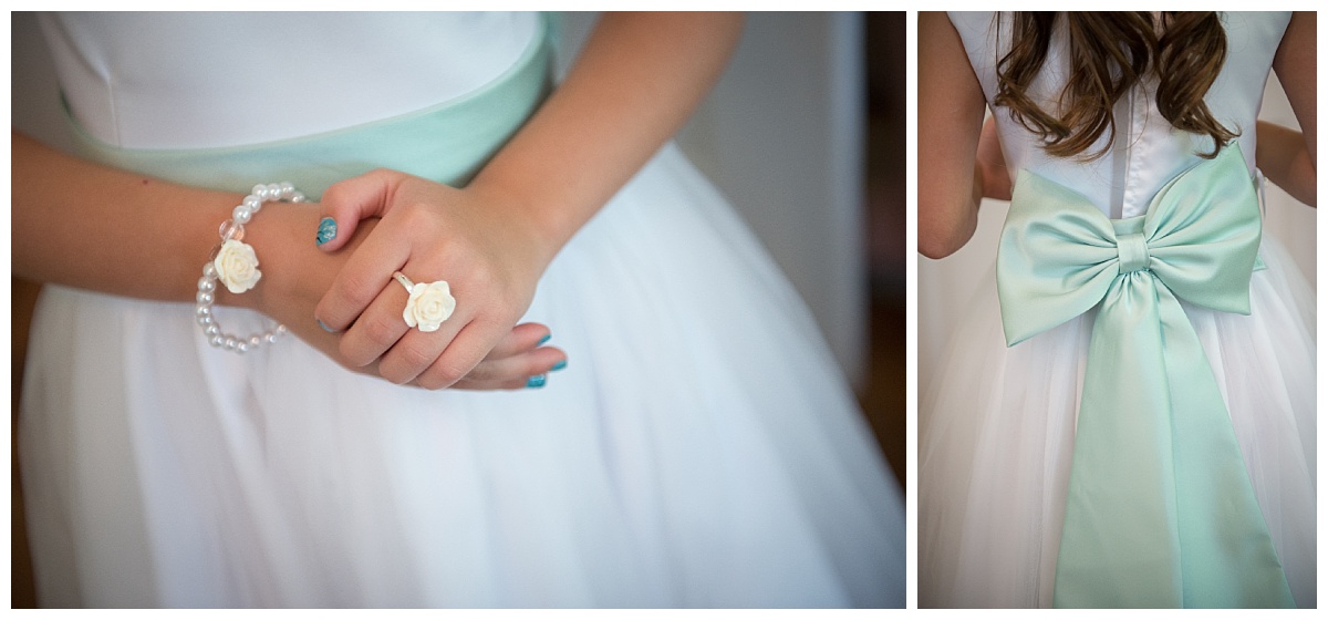 Flower girl bow and jewerly