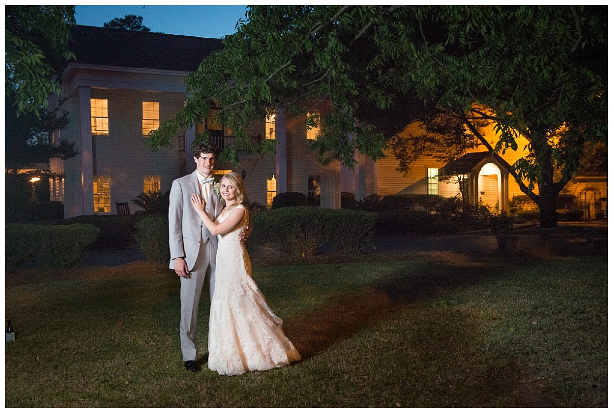 Corley Mill House portrait at night