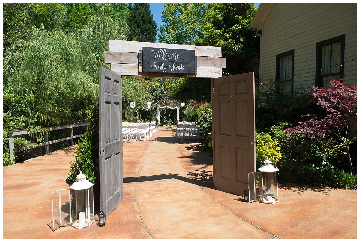 Jasmine House garden ceremony