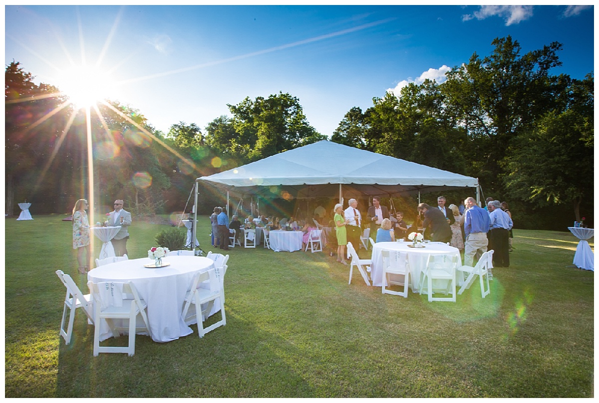 tent at Palmetto Collegiate in Lexington