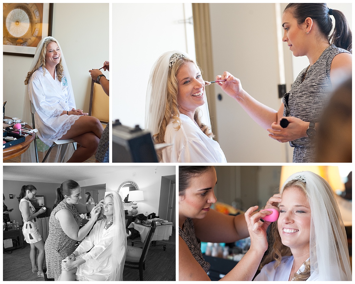 Bridal makeup by pout at columbia marriott hotel