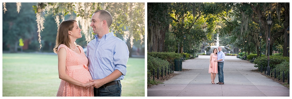 Forsyth park couple photography