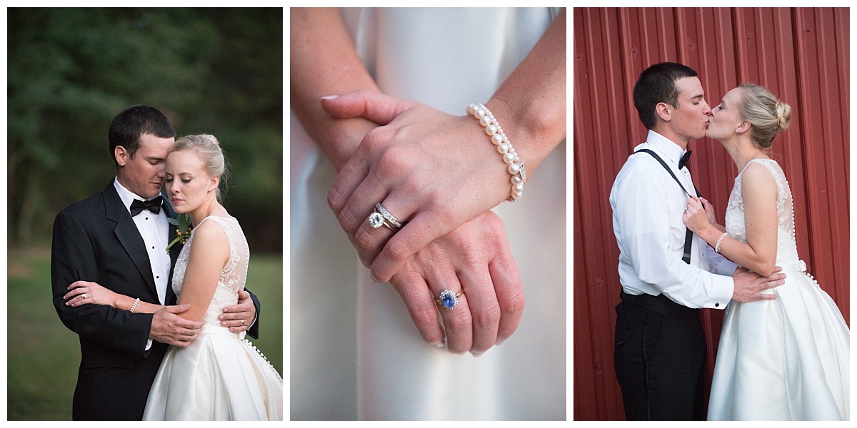Wedding portraits and rings