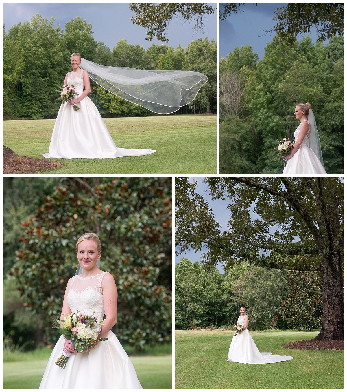 Lauren's bridal portrait outdoors