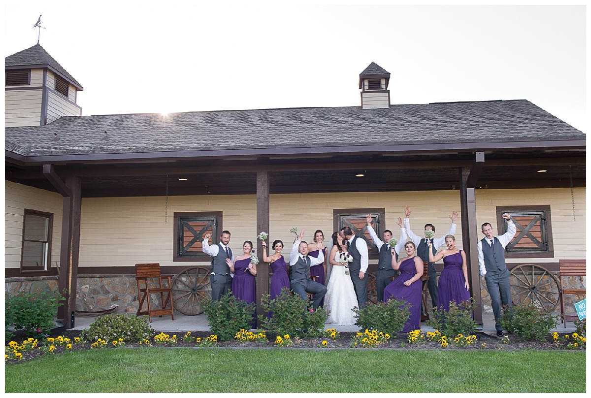 Bridal party at Farm at Ridgeway