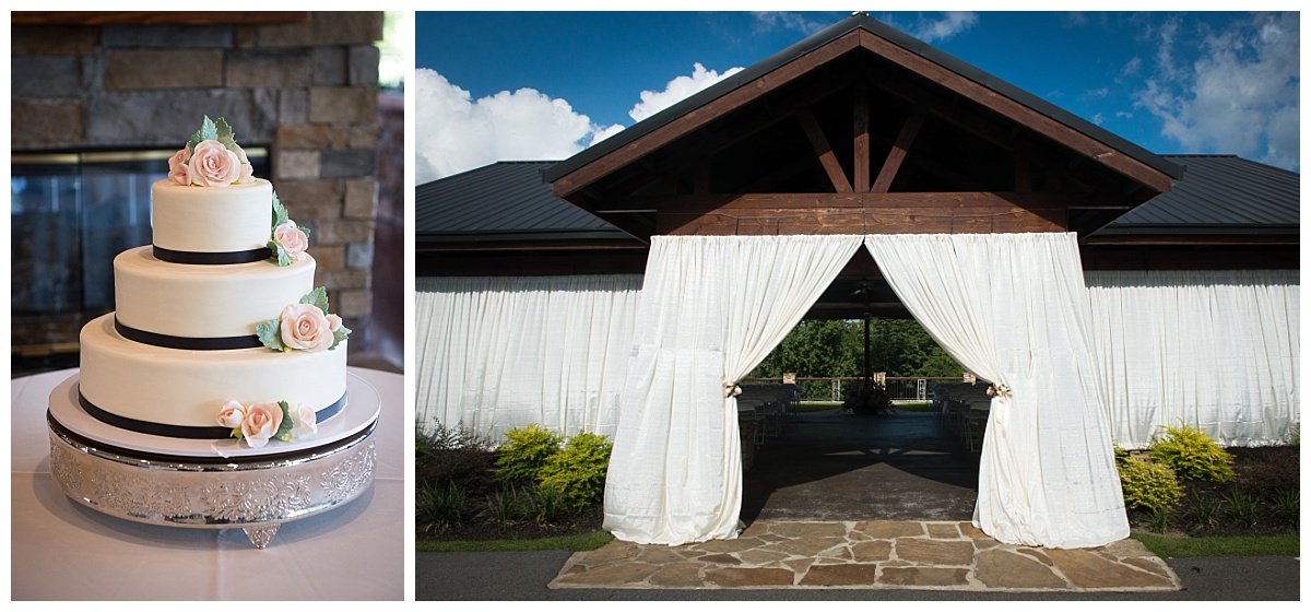 Stone river curtains and cake