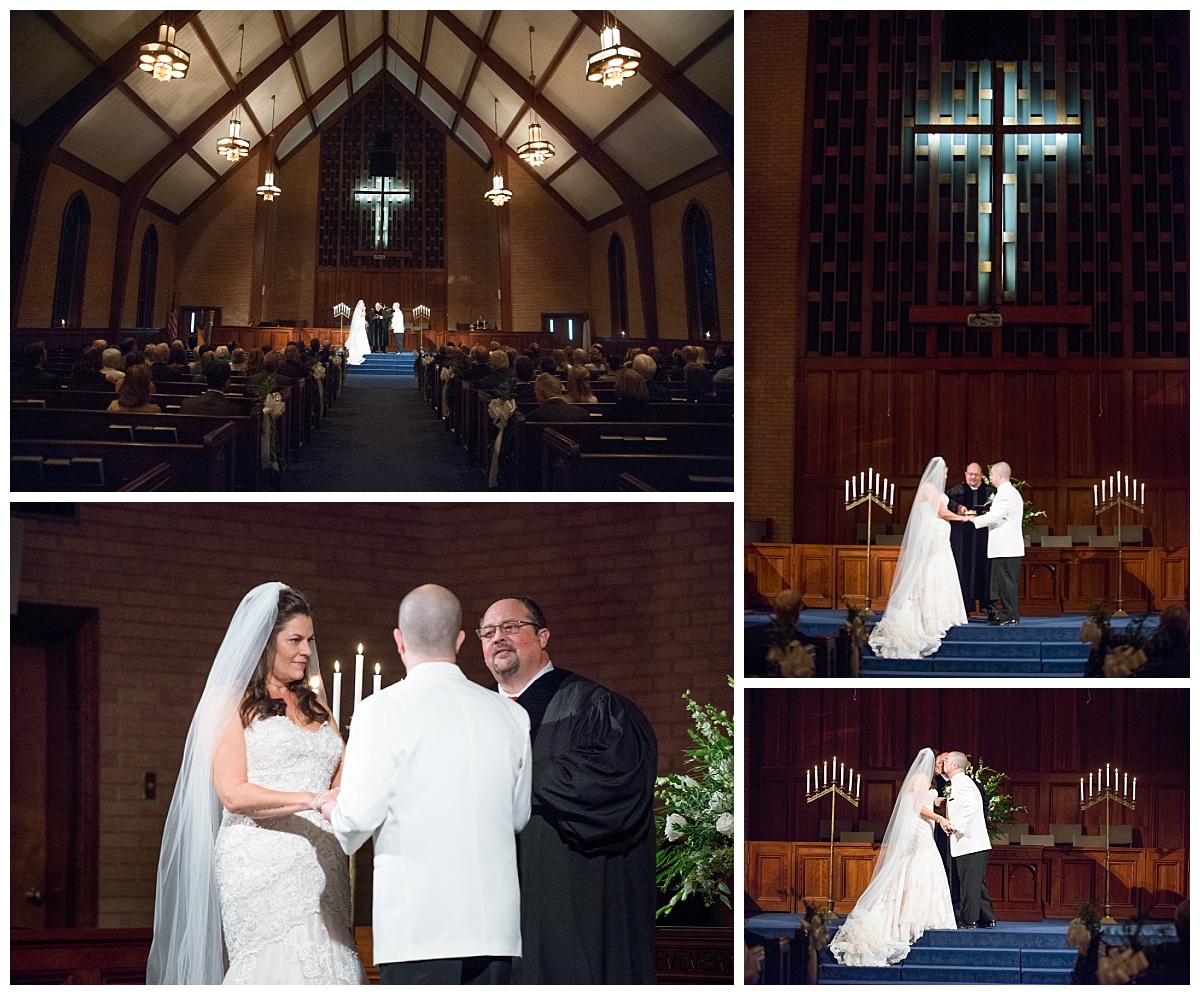 Wedding Ceremony at Rosewood Baptist church