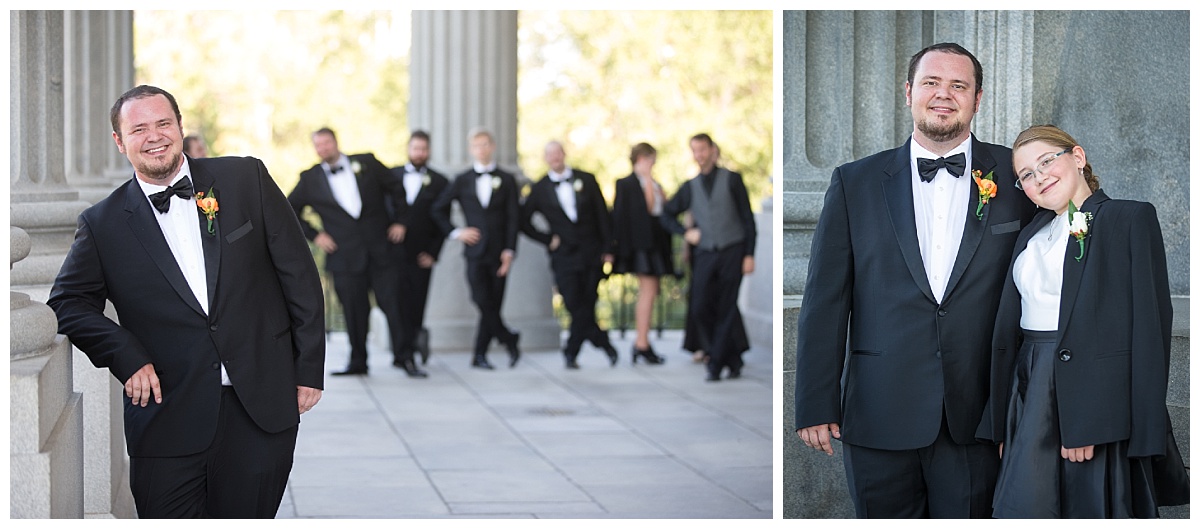 Groomsmen poses