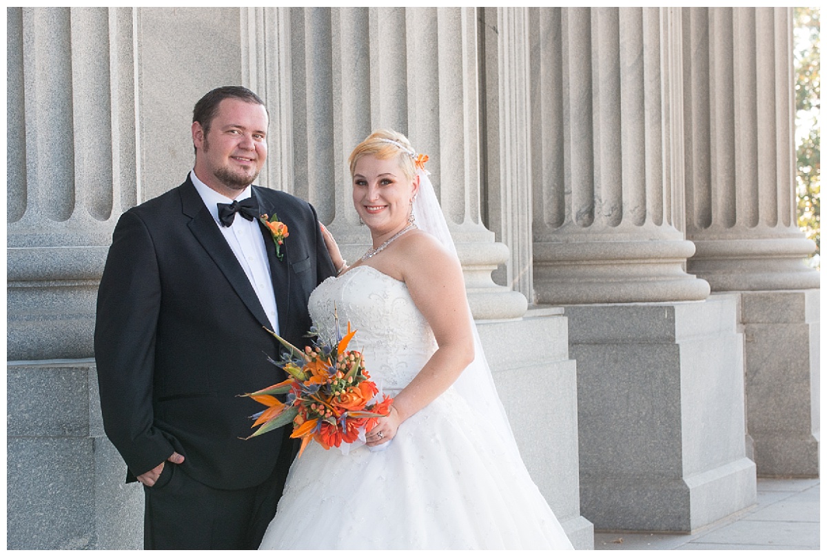 Bride and Groom at SC State House