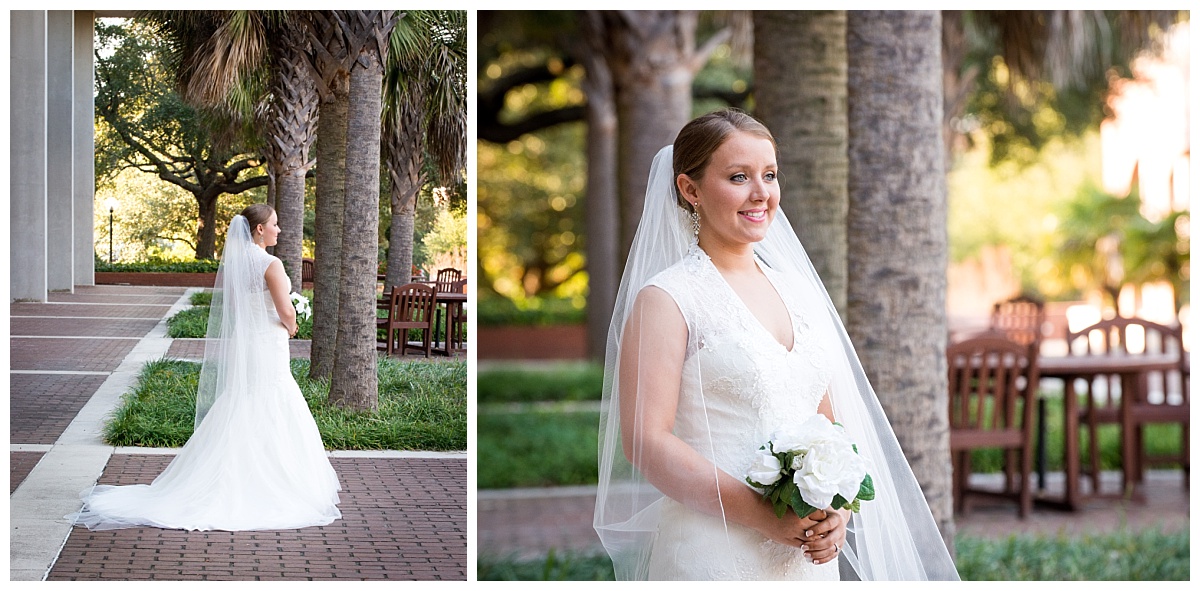 Columbia College bridal portrait