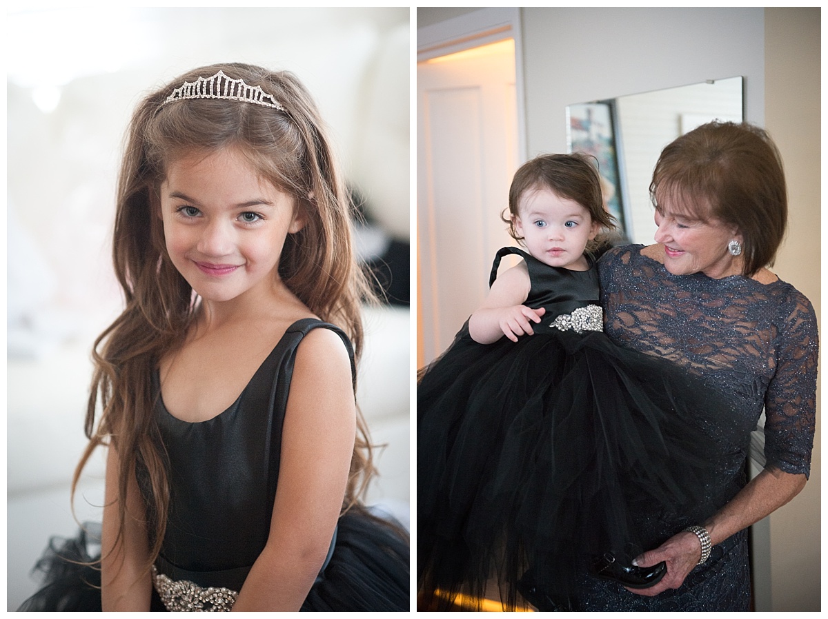 Black flowergirl dresses