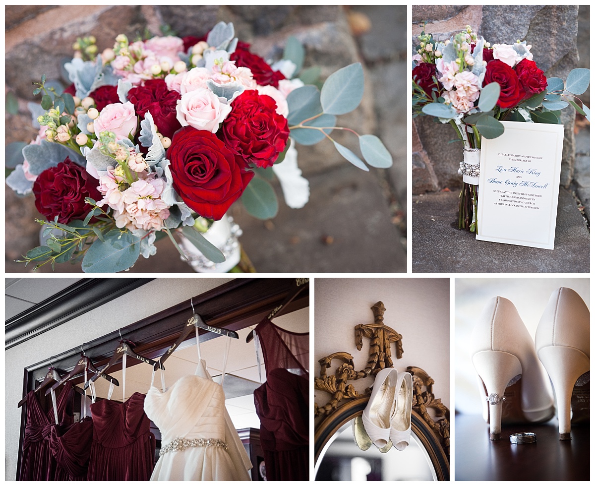 Fall wedding flowers and shoes