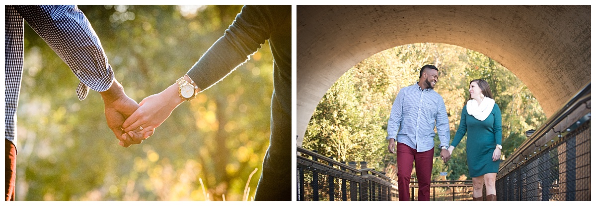 Holding Hands engagement photo