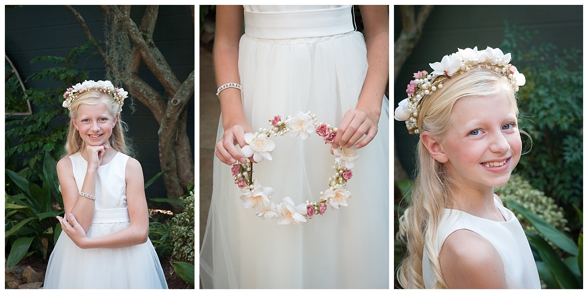 Flower girl with flower crown