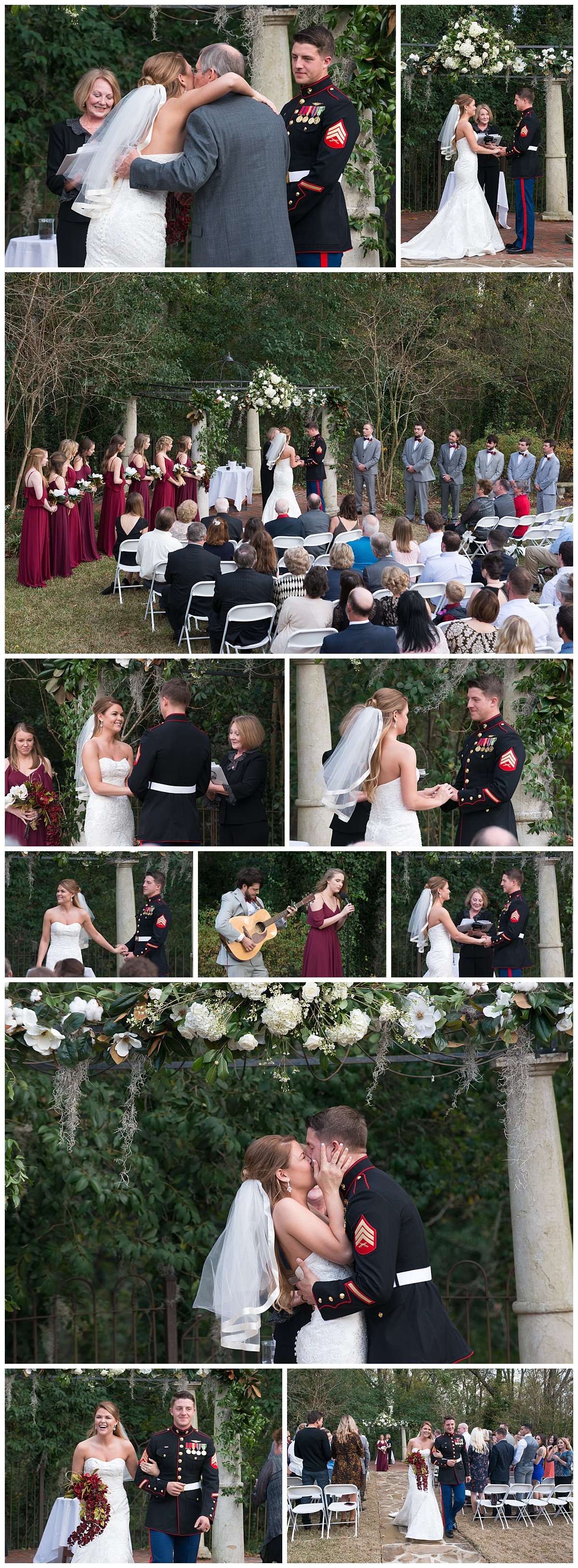 Garden ceremony at The Hall at Senate's End