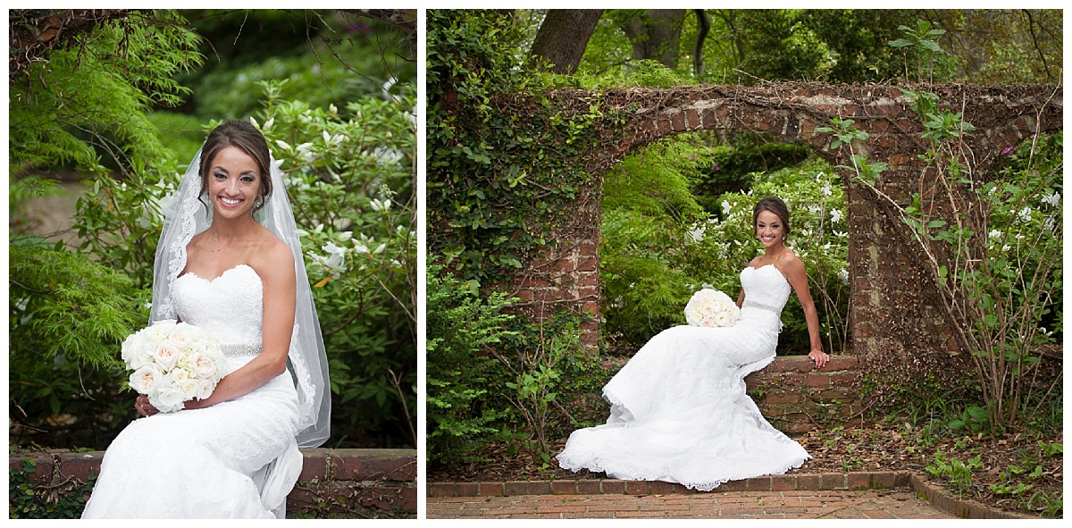 Governor's mansion bridal portrait