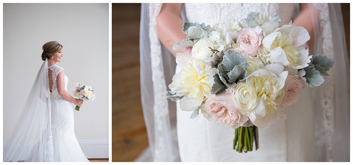 Lacy dress detail and wedding hankerchief...