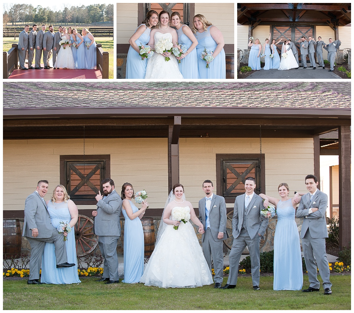 Bridal Party at the Farm at Ridgeway