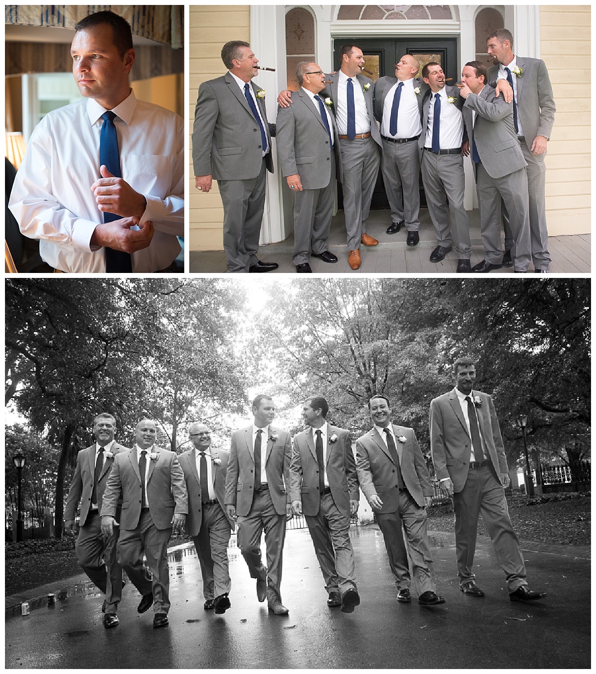 Groomsmen at the Lace House