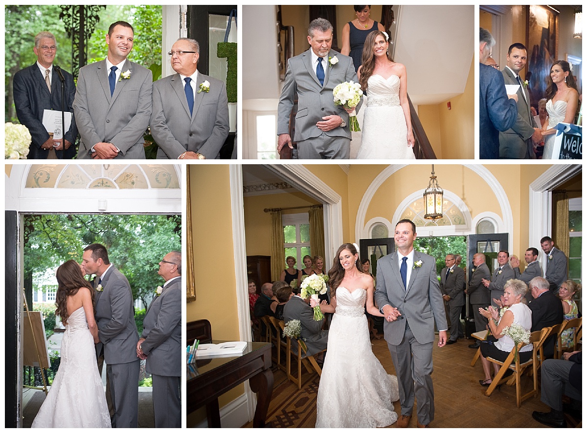 Ceremony inside the Lace House