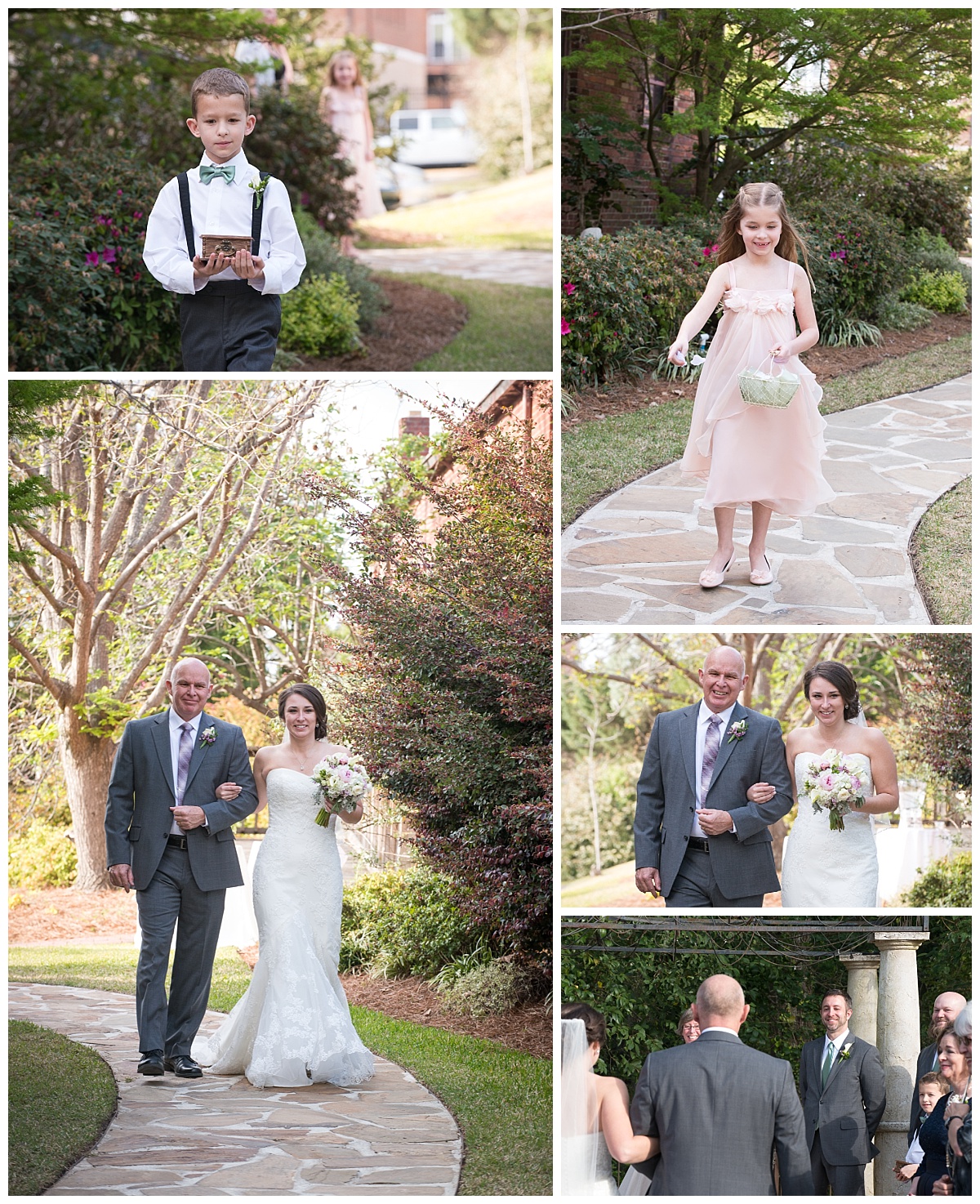 Ceremony in the garden at Senates End