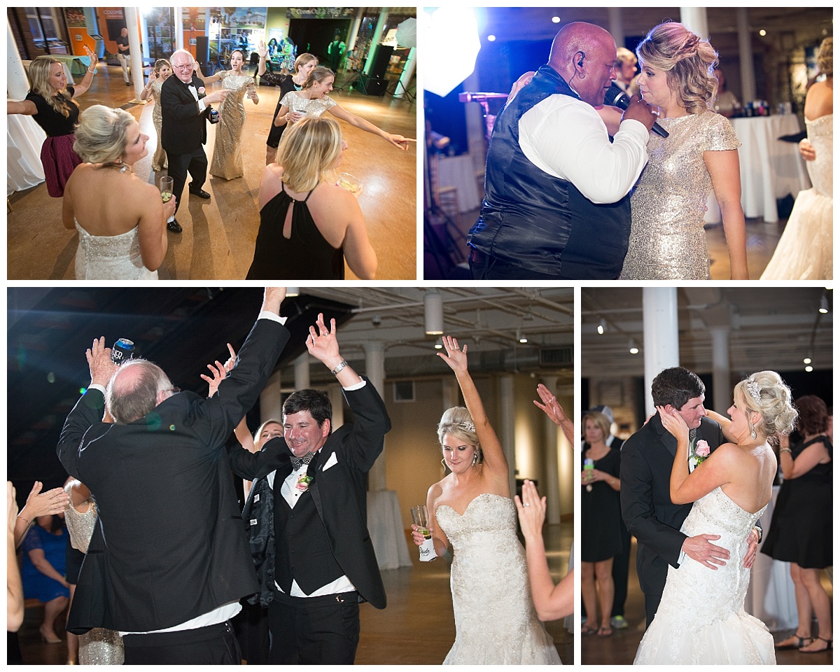 Dancing at SC Museum wedding reception