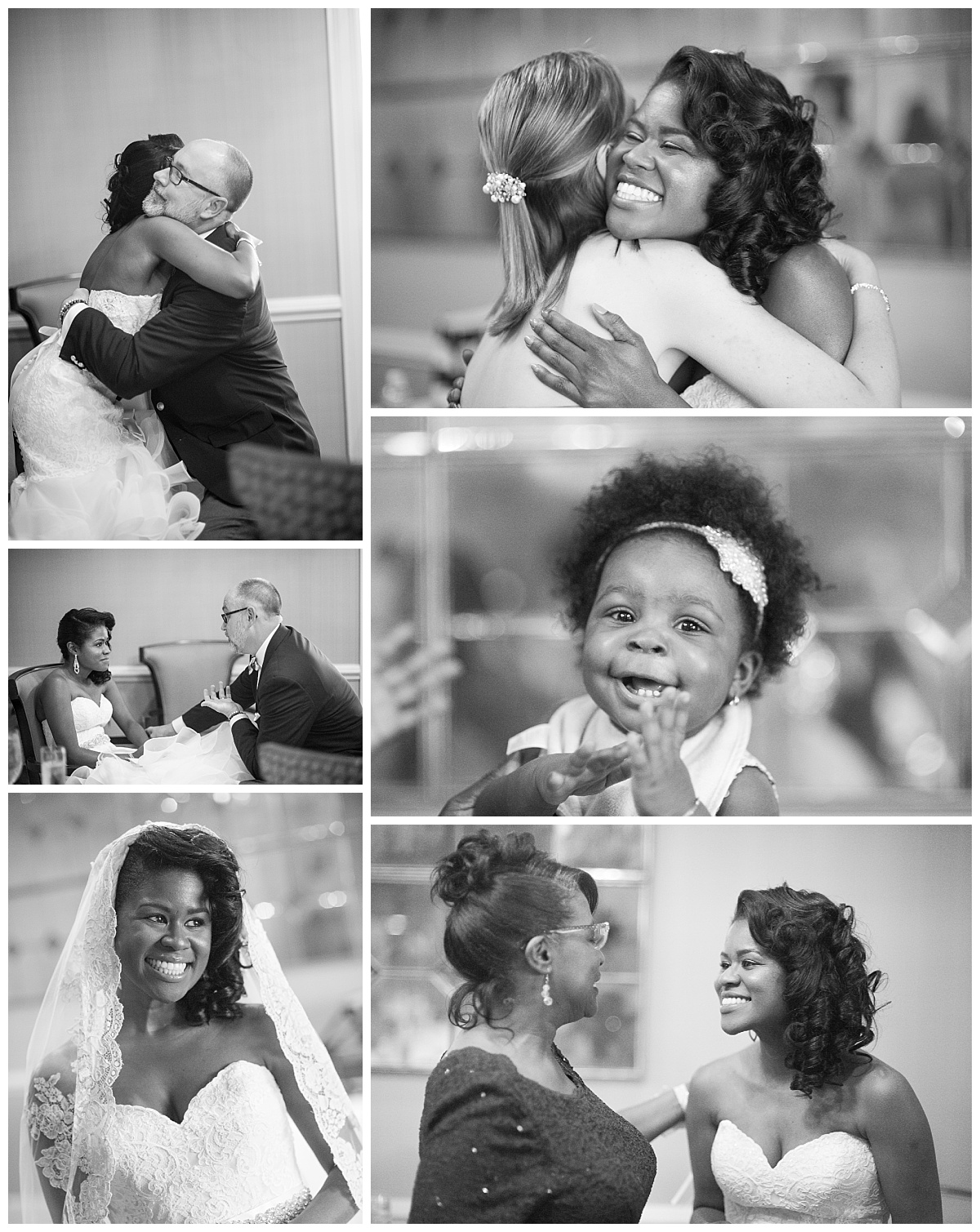 black and white wedding candid images