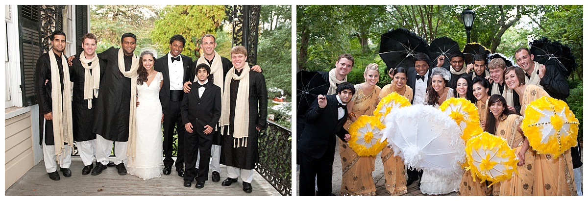 New orleans themed bridal party