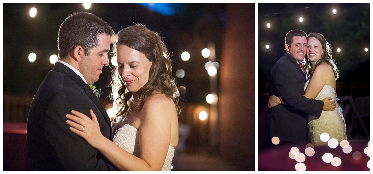 Tea light romantic wedding portrait