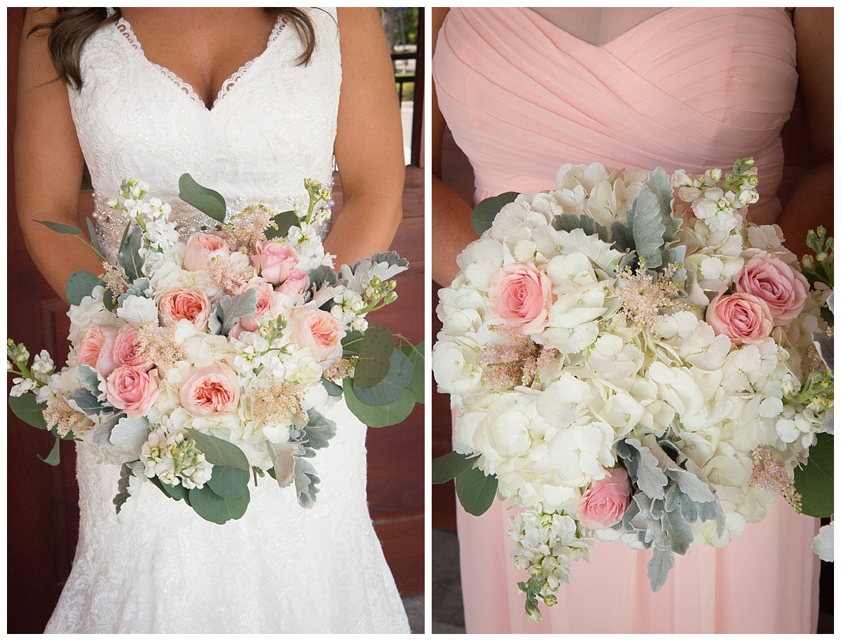 Pale pink bouquet flowers from American floral