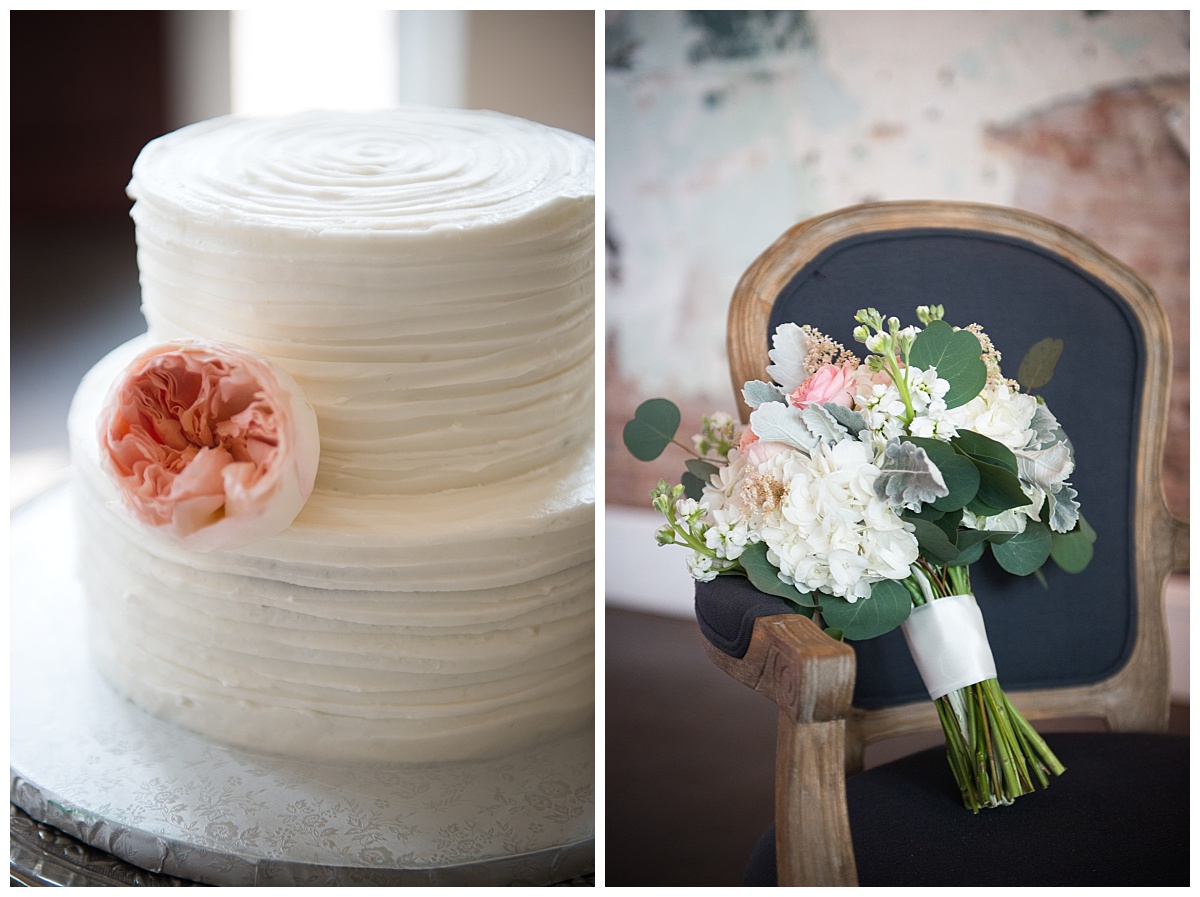 Cake and flowers