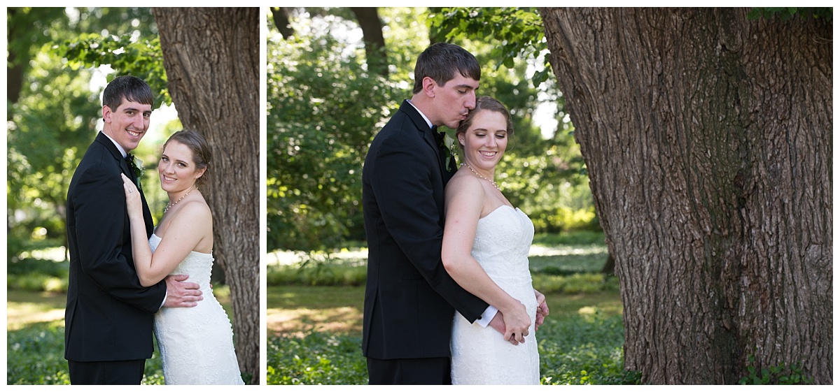 Outdoor wedding portraits