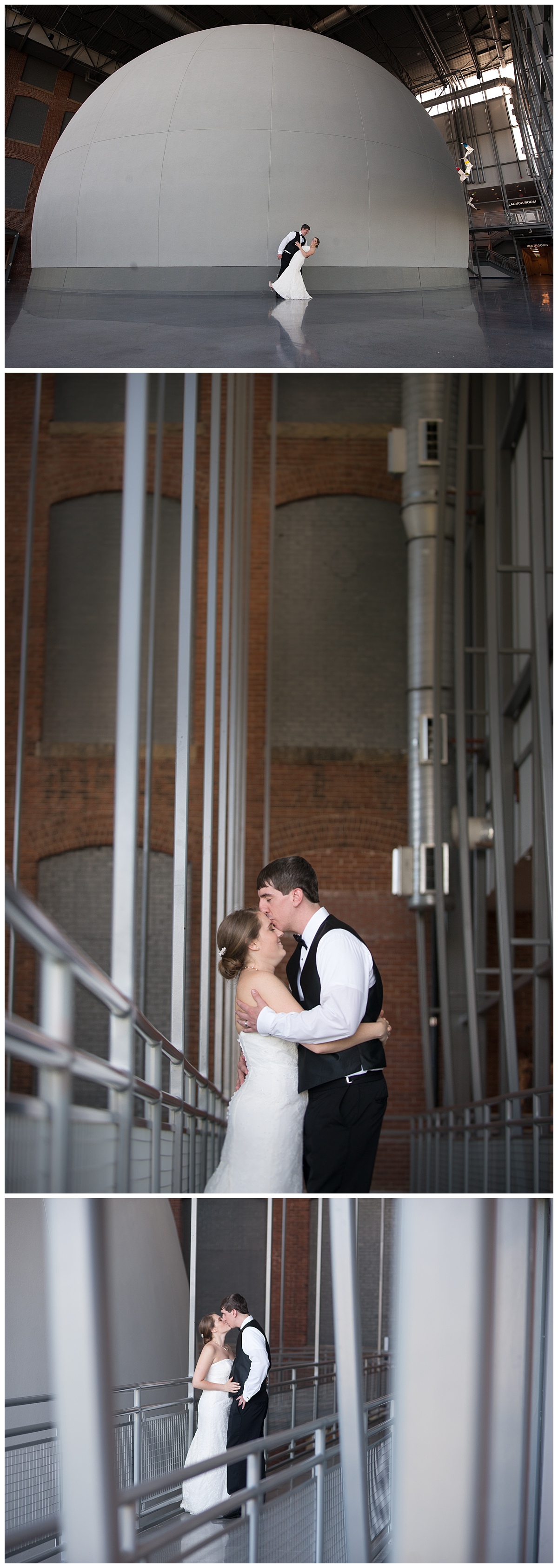 SC State Museum wedding portraits