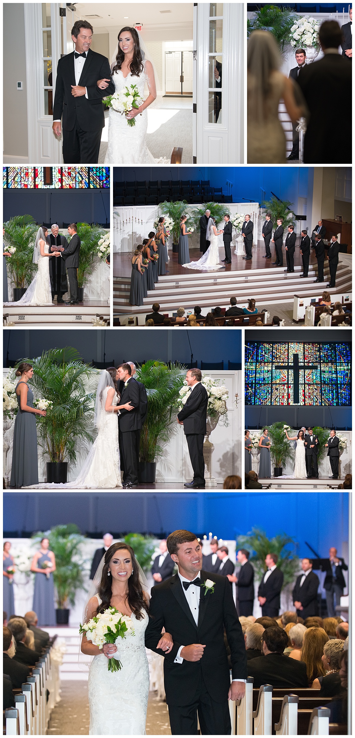 Wedding ceremony at NE Presbyterian church